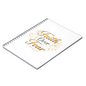 Faith over fear ノートブック (左側)