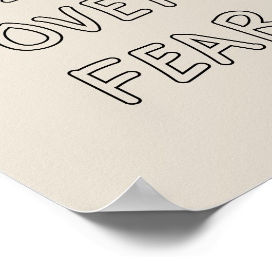 Faith over Fear ポスター (角)