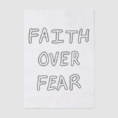 Faith over Fear 薄葉紙 (正面)