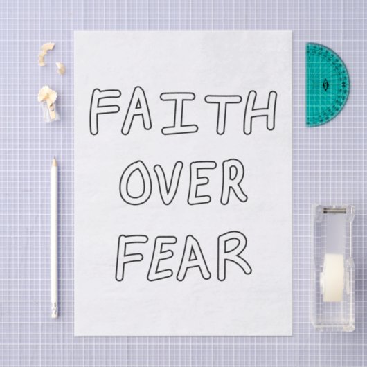 Faith over Fear 薄葉紙 (クラフト)