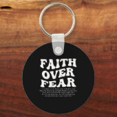 Faith Over Fear Christian キーホルダー (正面)