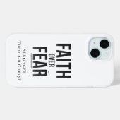 Faith Over Fear Christian Phone Case – Inspiration Case-Mate iPhoneケース (裏面 (横))