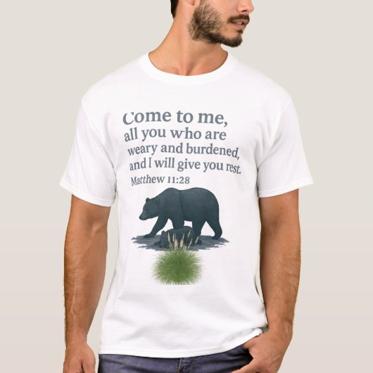 Faith Over Fear Christian T-Shirt – Matthew Tシャツ (正面)