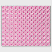 FAITH OVER FEAR Custom Breast Cancer Awareness ラッピングペーパー (フラット)