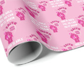 FAITH OVER FEAR Custom Breast Cancer Awareness ラッピングペーパー (ロールコーナー)