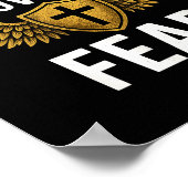 Faith Over Fear Gold  ポスター (角)
