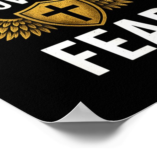 Faith Over Fear Gold  ポスター (角)