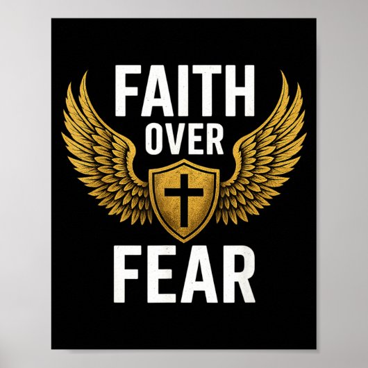 Faith Over Fear Gold  ポスター (正面)