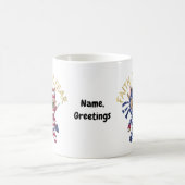 Faith Over Fear Inspirational Christian Customized コーヒーマグカップ (中央)