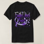 Faith Over Fear Lupus Awareness Butterfly Tシャツ (デザイン正面)