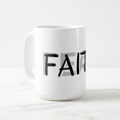 Faith Over Fear Mug コーヒーマグカップ (正面左)