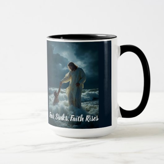 "Faith Over Fear" - Mug マグカップ (右)