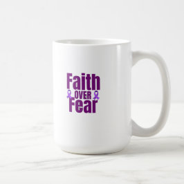 Faith Over Fear Mug – Inspirational Christian Gift コーヒーマグカップ