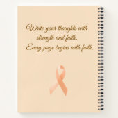 Faith Over Fear Notebook – Inspirational Journal – ノートブック (裏面)