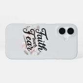 Faith Over Fear Phone Case iPhone 16ケース (裏面横)