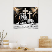 Faith Over Fear Poster ポスター (キッチン)
