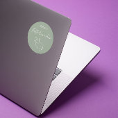 Faith Over Fear Psalm 23 Christian Sticker ラウンドシール