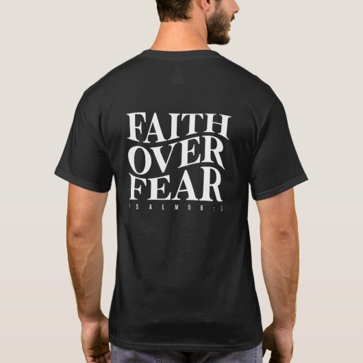 Faith Over Fear Tシャツ (裏面)
