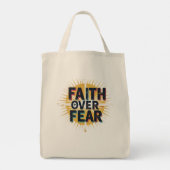 Faith over Fear Tote Bag トートバッグ (裏面)