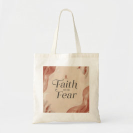 Faith Over Fear Tote Bag – Inspirational Carry Bag トートバッグ
