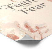 Faith Over Fear Wall Art – Inspirational Quote Pos ポスター (角)