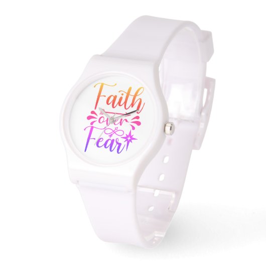 Faith Over Fear Watch 腕時計 (傾斜)