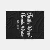 Faith Over Freak Outs Isaiah 41_10 Christian Bible フリースブランケット (正面(横))