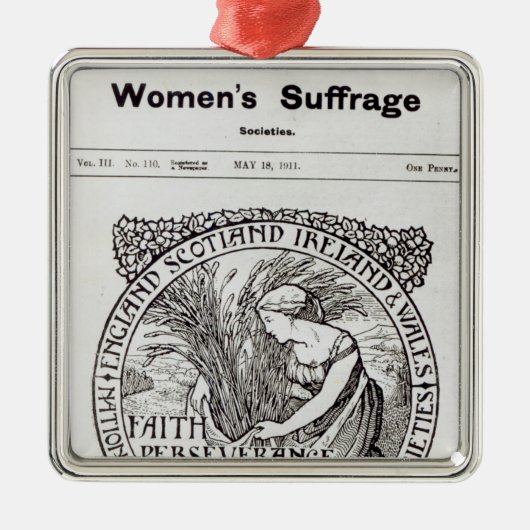 Faith、Perseverance、Patience 1911年 メタルオーナメント (正面)