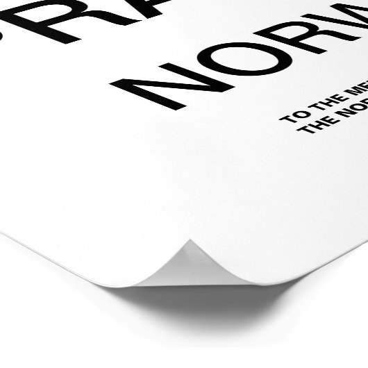 FAITH PRAYER NORWAY ポスター (角)