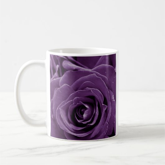 Faith Purple Roses 11oz Classic Mug コーヒーマグカップ (左)