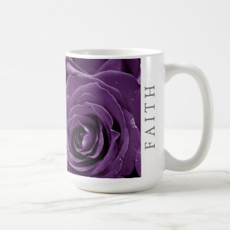 Faith Purple Roses 15oz Classic Mug コーヒーマグカップ