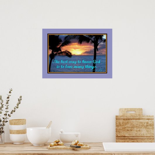 Faith quotes Poster ポスター (キッチン)