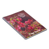Faith Red Flowers Art祈りの言葉Journal ノートブック (右側)