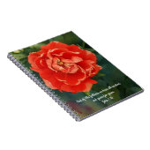 Faith Red Rose Bible Verse祈りの言葉・ジャーナル ノートブック (右側)