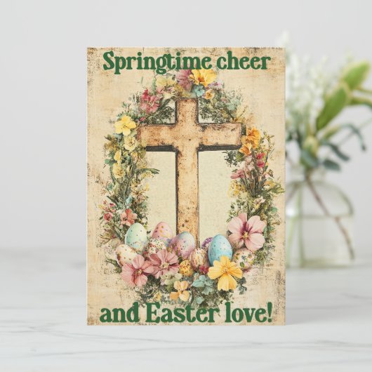 Faith & Renewal – Easter Blessings カード (スタンド正面)