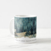 Faith Scripture Colossians 3:15 Cabin Mug コーヒーマグカップ (正面左)