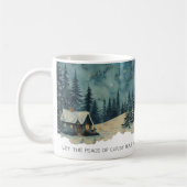 Faith Scripture Colossians 3:15 Cabin Mug コーヒーマグカップ (左)