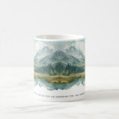 Faith Scripture Isaiah 41:10 Mountain Mug コーヒーマグカップ (中央)