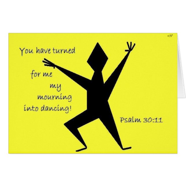 Faith Series Yellow Psalm 30:11聖なる書物、 経典アート (正面横)