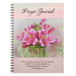 Faith Soft Pink Flowers Journal祈りの言葉 ノートブック