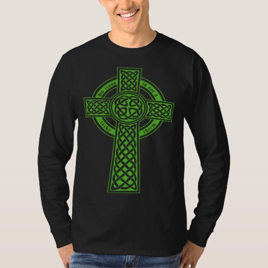 Faith St Patrick's Day Christian Jesus Cross Not L Tシャツ (正面)
