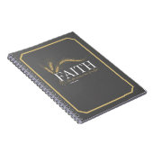 "Faith" Statement Journal - Minimalist Typography  ノートブック (右側)