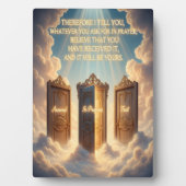 Faith Tabletop Plaque For Encouragement フォトプラーク (正面)