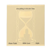 Faith & Timing Wellness Notepad ノートパッド (正面)