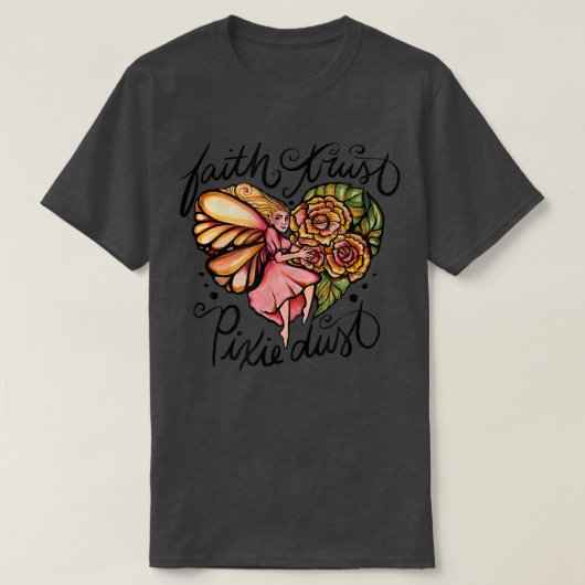 Faith Trust Piie Dust Fairy Art Tシャツ (デザイン正面)