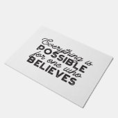 Faith Unbounded - 'Everything is Possible'引用文 ドアマット (アングル)
