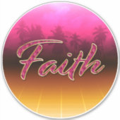 Faith Vorname Name golden pink Aufkleber Sticker シール (正面)
