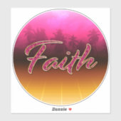 Faith Vorname Name golden pink Aufkleber Sticker シール (シート)