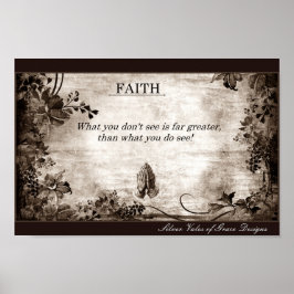 Faith Wall Hanging Art Poster Sep By Stan Griep ポスター