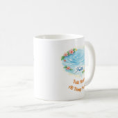 Faith Water Ripple Flowers Easter Christian Mug コーヒーマグカップ (正面右)
